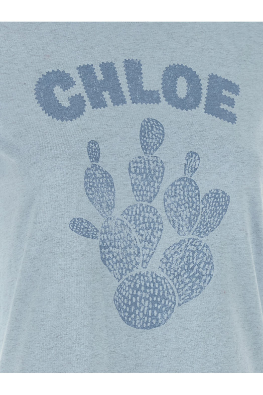 Graphic print T-shirt BLUE