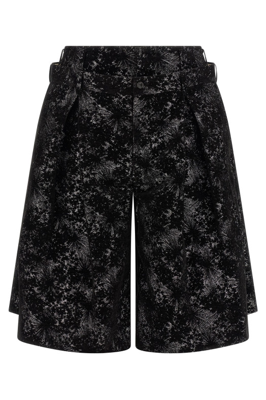 Бермуды с двойной талией, чёрные COMME DES GARÇONS HOMME PLUS PRP0130511