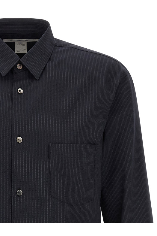 Pinstriped shirt Blue