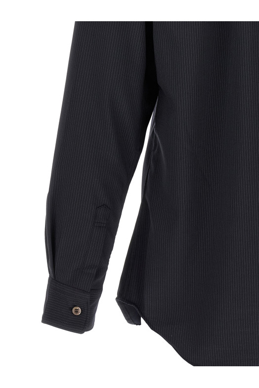 Pinstriped shirt Blue