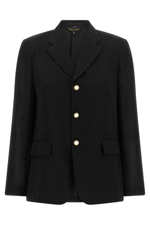 Jewel buttons blazer Black