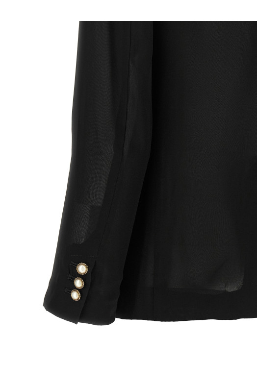 Jewel buttons blazer Black