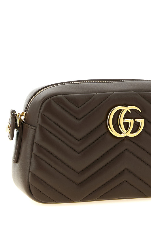 'GG Marmont' small crossbody bag Brown