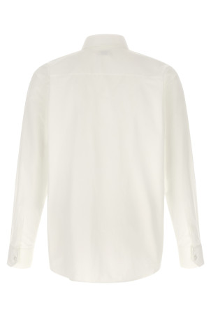 Сорочка з пластроном, біла SAINT LAURENT A001PYY271W9000
