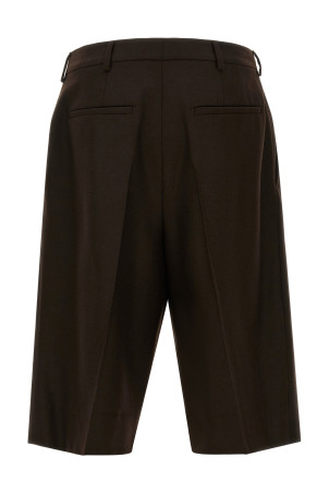 Flannel bermuda shorts Brown