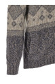 Chiné yarn cardigan Gray