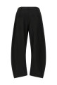 Curved leg pants Black