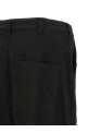 Curved leg pants Black