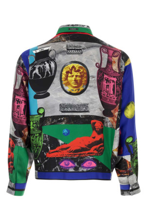 INFORMAL SHIRT SILK TWILL PRINT GEO COLLAGE FOULAR VERSACE (10245201A19267)