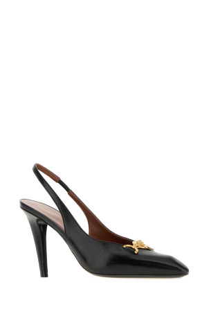 Черные кожаные туфли-лодочки VERSACE (10268491A17253)