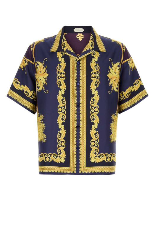Рубашка из твила с принтом VERSACE (10274701A19254)