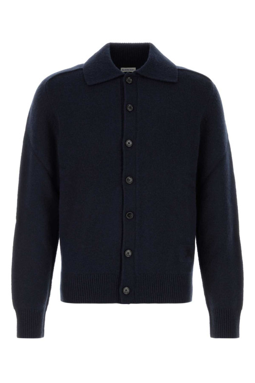 Midnight blue stretch cashmere blend cardigan BURBERRY (8132571)
