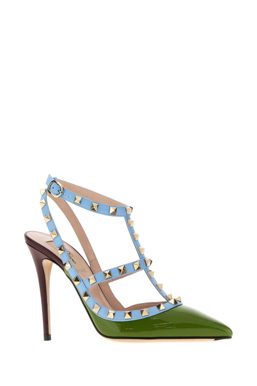 Multicolor leather Rockstud pumps VALENTINO GARAVANI (9W0S0393EQJ)