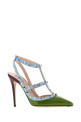 Multicolor leather Rockstud pumps VALENTINO GARAVANI (9W0S0393EQJ)