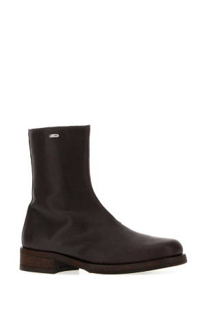 Dark brown leather Camion ankle boots OUR LEGACY (A4267CMB)