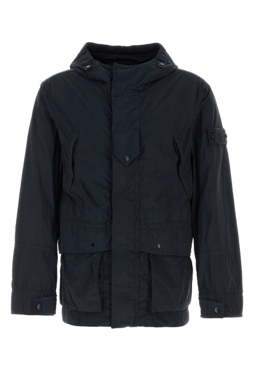 Парка из нейлона цвета «полуночный синий» от Black STONE ISLAND (L2S15Q100024S00F6)
