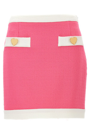'Heart Buttons' skirt Pink