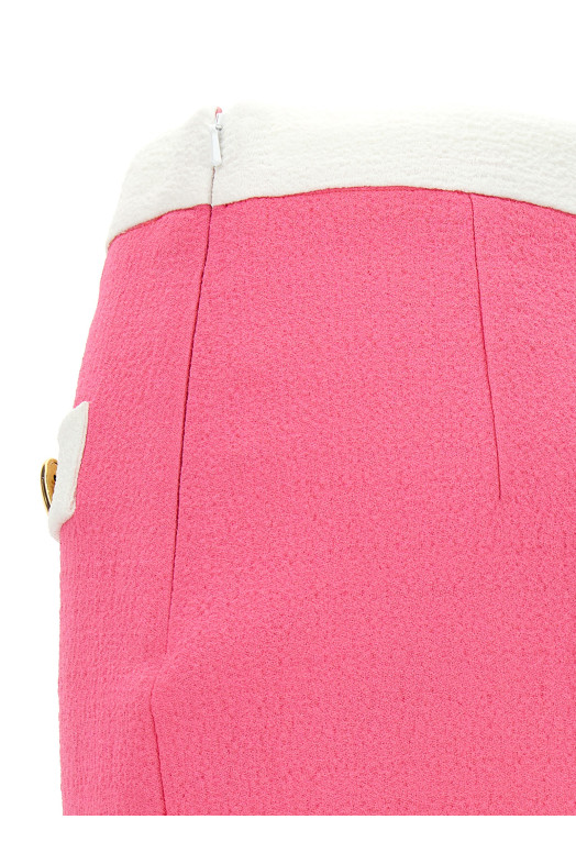 'Heart Buttons' skirt Pink