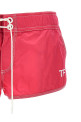 Logo nylon shorts Fuchsia