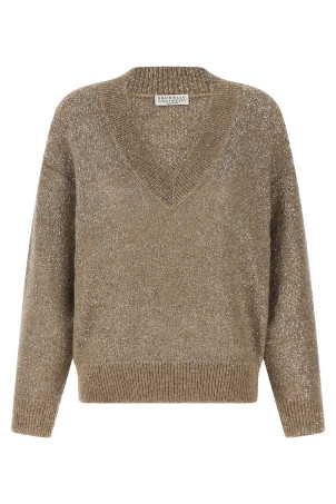 'Dazzling Texture' sweater Beige