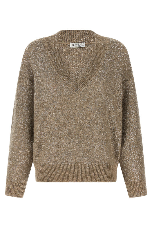 'Dazzling Texture' sweater Beige