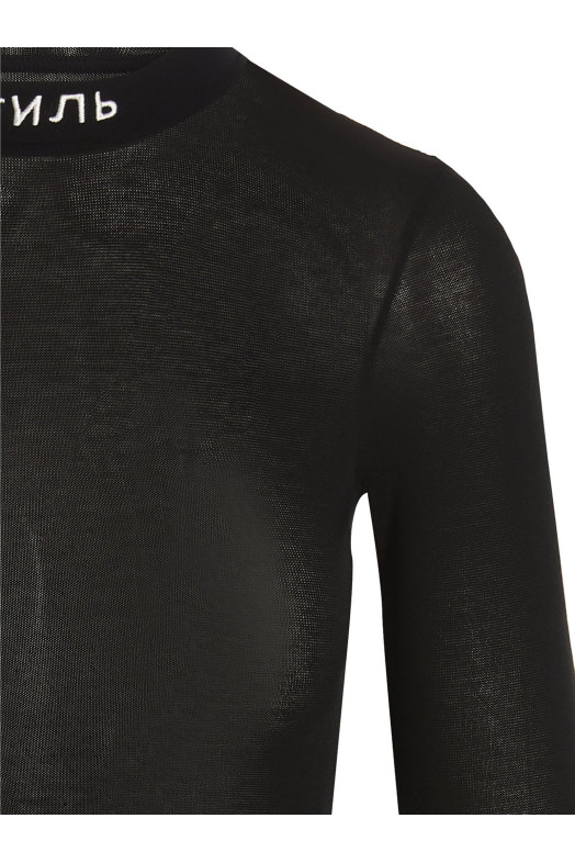 Платье на молнии, чёрное HERON PRESTON HWDB058C99FAB00110001000