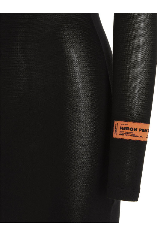 Платье на молнии, чёрное HERON PRESTON HWDB058C99FAB00110001000