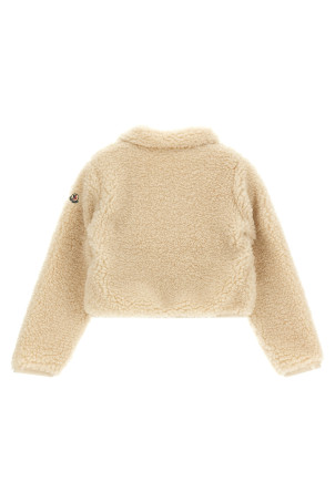 Толстовка «Эффект Тедди», белая MONCLER ENFANT L29548G0003489B1S036