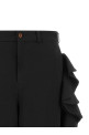 Бермуды с объемными оборками, черные COMME DES GARCONS BLACK 1RP0040521