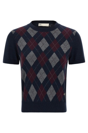 Argyle sweater Blue
