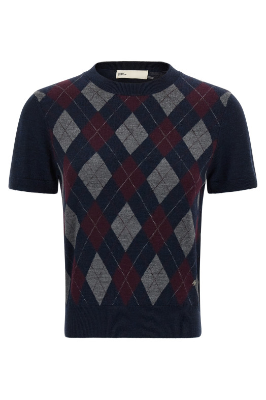 Argyle sweater Blue