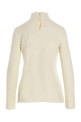Turtle neck sweater White