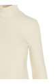 Turtle neck sweater White