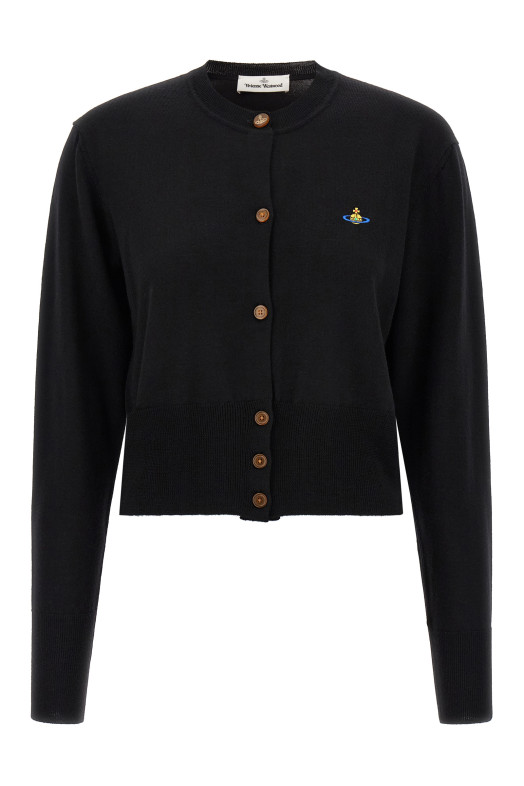'Bea Cropped' cardigan Black