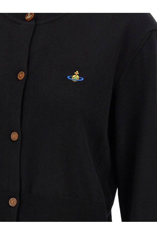 'Bea Cropped' cardigan Black