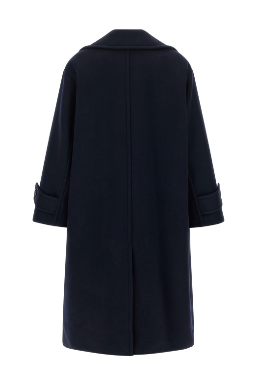 Double-breasted coat Blue