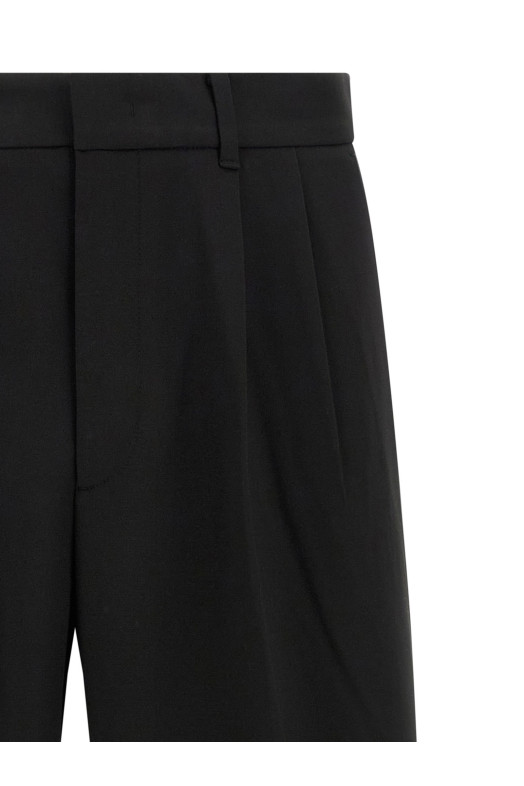 Double pinch pants Black