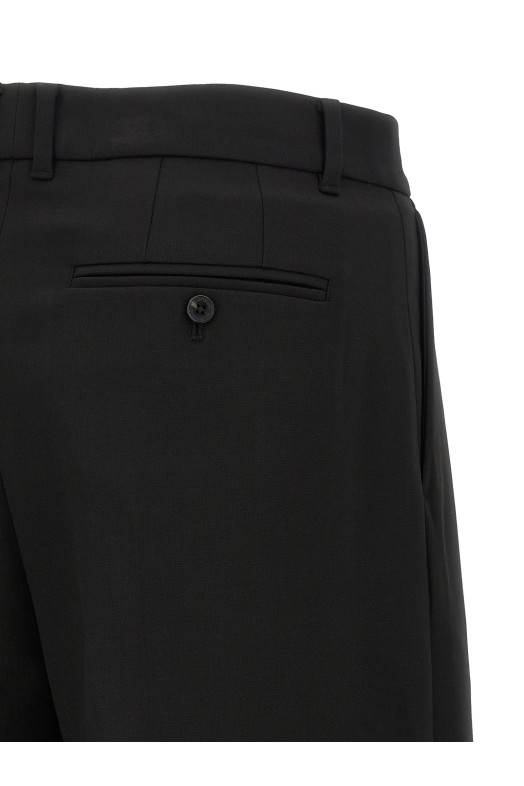 Double pinch pants Black