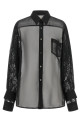 Рубашка с двойными рукавами, черная COMME DES GARÇONS GRB0041