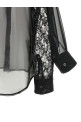 Рубашка с двойными рукавами, черная COMME DES GARÇONS GRB0041