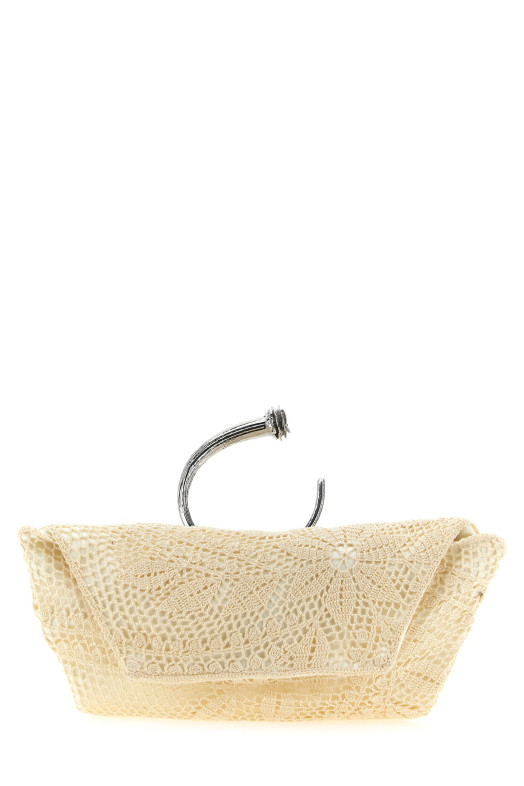 Клатч, связанный крючком, белый MAGDA BUTRYM 912926CREAM