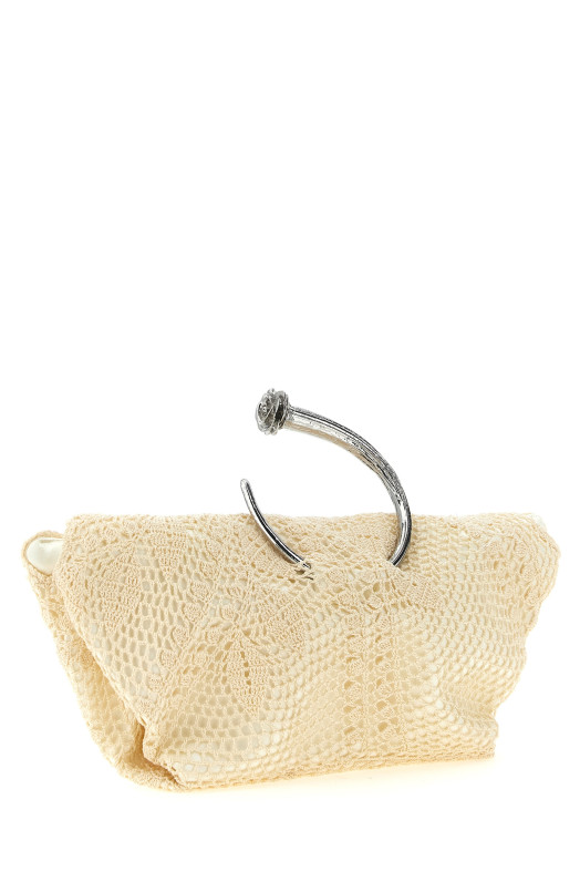 Клатч, связанный крючком, белый MAGDA BUTRYM 912926CREAM