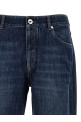 Logo embroidery jeans Blue