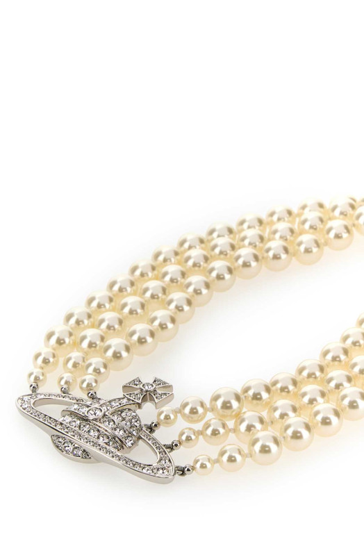 Ivory pearls choker VIVIENNE WESTWOOD (6303000702P127CN)