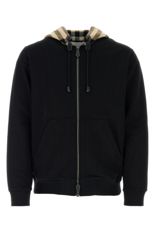 Black cotton sweatshirt Black BURBERRY (8060705)