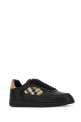 Black leather Terrace sneakers Black BURBERRY (8108650)