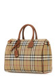 Сумка среднего размера из холста с принтом «Check» от BURBERRY (8119049)
