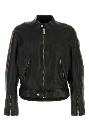 Black leather jacket GUCCI (865374XNBC4)