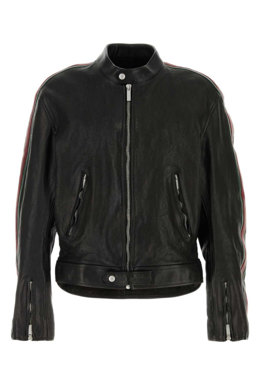 Black leather jacket GUCCI (865374XNBC4)