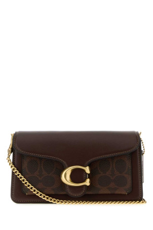 Коричневая кожаная сумочка-клатч Tabby 19 от COACH NEW YORK (CCD26)